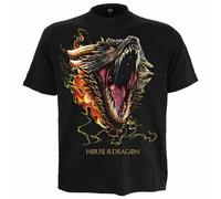 Spiral HOD 2 - DROGON - Front Print T-Shirt Black | Size: Large Spiral Black L