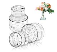 Spiral Ikebana Stem Holder - 4Pcs Clear DIY Flower & Bouquet Arrangement Tool, Creative Vase Organizer for Floral Home Decor
