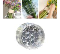 Spiral Ikebana Stem Holder - Spiral Stem Holder for Flowers, Reusable Floral Grid for Vase DIY Bouquet Twister Flower Arrangement Holder Bouquet Holder for Vases Tool Shaper Decor (Clear, L)