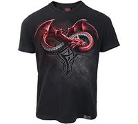 Spiral Infinity Dragons T-Shirt black L