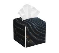 Spiral into Infinity Printed Tissue Box, Square Storage Box, Suitable for Kitchen, Office, Camping and car