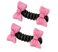 Spiral is a Double Bow Knot Design Spirals Daily Wear Kids Hair Accessories Ponytail Holder 2X Bowknot Blade Hair Ties for Girls