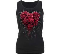 Spiral - Bleeding Heart - Razor Back Top Black - S