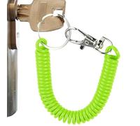 Spiral Lanyard - Spiral Lanyard with Clip | Elastic Spiral Lanyard for Key Ring | Fishing Line Keychain | Retractable Keychain with Spiral Springs, Spiral Lanyard