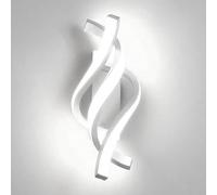 Spiral LED Wall Sconce Mdoern Creative Home Decor Lighting Fixture 26W Aluminum Indoor Hardwired Wall Lamp, 3000K/6000K Silica Gel Shade Wall Sconces for Bedroom Bedside Living Room