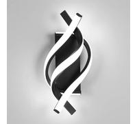Spiral LED Wall Sconce Mdoern Creative Home or Lighting Fixture 26W Aluminum Indoor Hardwired Wall Lamp, 3000K/6000K Silica Gel Shade Wall Sconces for Bedroom Bedside Living Room