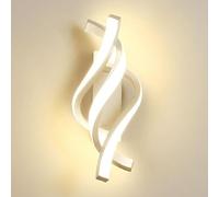Spiral LED Wall Sconce Mdoern Creative Home or Lighting Fixture 26W Aluminum Indoor Hardwired Wall Lamp, 3000K/6000K Silica Gel Shade Wall Sconces for Bedroom Bedside Living Room