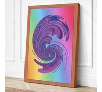 Spiral Light Canvas Wall Art Print 30x20 Inch