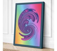 Spiral Light Canvas Wall Art Print 30x20 Inch