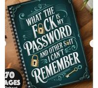 Spiral Lock Password Log Book, A Practical Password Keeper Organiser for Internet Logins & Accounts, with Colour Tabs, Secure Private Journal for Personal & Family Records (Green)