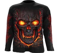 Spiral - Men - Skull Lava - Longsleeve T-Shirt Black - X-Large