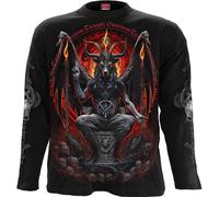 Spiral Men's BAPHOMET - Longsleeve T-Shirt Black | Size: Large Spiral Black L