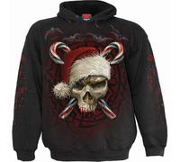 Spiral Men's CANDY CANE SANTA - Hoody Black | Size: Medium Spiral Black M