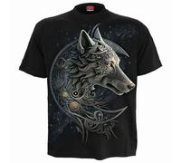 Spiral T-Shirt - Celtic Wolf - Black - XXL