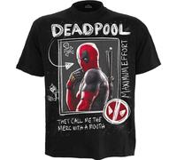 Spiral Men's DEADPOOL - WOLVERINE SKETCHES - T-Shirt Black | Size: Medium Spiral Black M