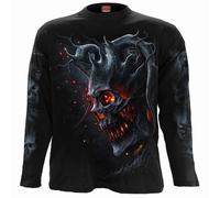 Spiral Men's DEATH EMBERS - Longsleeve T-Shirt Black | Size: Medium Spiral Black M