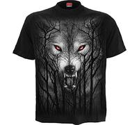 Spiral Men's T-Shirt FOREST WOLF – Black – Size S