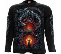 Spiral Mens M301 T-Shirts Long Sleeve, Black, L UK