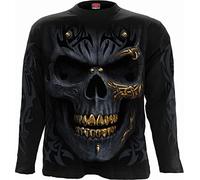 Spiral Mens M301 T-Shirts Long Sleeve, Black, XL UK