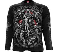 Spiral Mens M301 T-Shirts Long Sleeve, Black, XXL UK