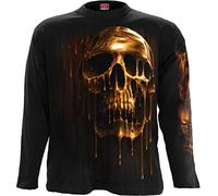 Spiral Mens M301 T-Shirts Long Sleeve, Black, XXL UK