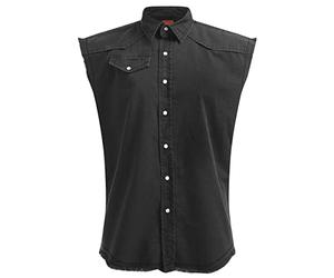 Spiral Mens M602 - Workshirts Button Down Shirt, Black, 4XL UK