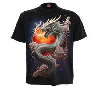Spiral Men's Sun Dragon T-Shirt in Black | Size: Large Spiral Black L