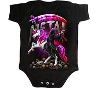 Spiral - Metallicorn - Baby Sleepsuit Black - M