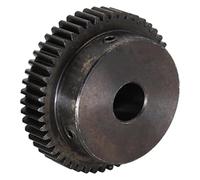 Spiral Motor Teeth Spur Gear, 1 Module 50T 52T 54T 55T 56T 58T Pinion Gear 45 Carbon Steel Gear 6mm 8mm 10mm 12mm 15mm Bore Spur Gear 1M 50 Teeth Step Pinion miter worm(8mm Bore,58 Teeth)