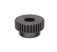 Spiral Motor Teeth Spur Gear, 1 Module Metal Gear 1M 31T 32T 33T 34 Teeth Spur Gear Bore 6mm 8mm 10mm 12mm 45 Carbon Steel Pinion Gear Transmission miter worm(6mm Bore,1M 31T)