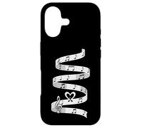 Spiral Music Staff Notes Heart Melody Design Case for iPhone 17