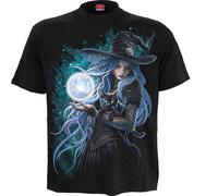 Spiral MYSTIC MOON - Front Print T-Shirt Black | Size: Large Spiral Black L