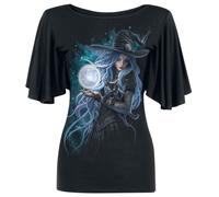 Spiral Mystic Moon - Latin Boat Neck T-Shirt black XL