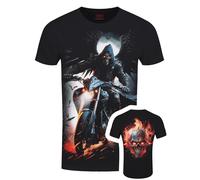 Spiral Night Rider Mens Black T-Shirt