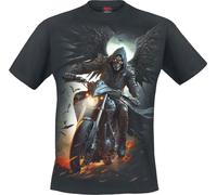 Spiral T-Shirt Night Rider D500z Men's Short Sleeves Black 3XL