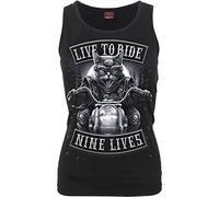 Spiral - Nine Lives - Razor Back Top Black - M