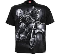 Spiral Men's NINE LIVES - T-Shirt Black | Size: Medium Spiral Black M