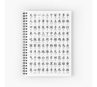 Spiral Notebook 100 most common Chinese characters A5 120 Pages