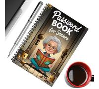 Spiral Notebook - Cartoon Elderly Pattern Daily Work Planner - 72 Pages Planner for Work Law Field Notes Adult Classroom Research Studying Journaling Teachers Writers