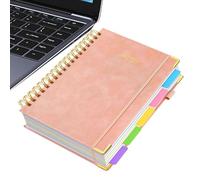 Spiral Notebook College Ruled,B5 Lined Journal Notebooks with Removable Divider | 300 Pages Compact Journal for Home Work Note Taking College School Study Meeting