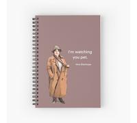 Spiral Notebook DCI Vera Stanhope: I'm watching you pet. A5 120 Pages