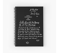 Spiral Notebook Dead Poets Society five centuries of verse black A5 120 Pages