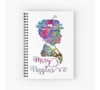 Spiral Notebook Mary Poppins A5 120 Pages