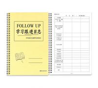 Spiral Notebook, Reading Log, 70 Paper , Study Follow-up Logbook-1