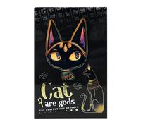 Spiral Notebook,Spiral Bound Cat Notebook | Black Animal Print Spiral Journal | Egyptian Themed Portable Writing Notebook, Holiday Stationery, Lover