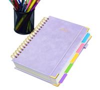 Spiral Notebook - Spiral Notebook College Ruled | Large B5 Notebooks with Removable Divider | Spirals Notebooks | Detachable Divider Tabs | 300 Pages Planner for Teachers Students Note Taking School