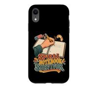 Spiral Notebook Survivor Left Handed Student Case for iPhone XR