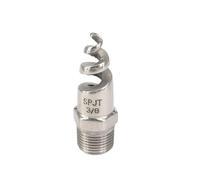 Spiral Nozzle, 316L Stainless Steel Spiral Cone Atomizing Nozzle 1/4-1 inch for Deing(4points)