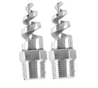 Spiral Nozzle and Low Friction Coefficient Stainless Steel 316L with Rotating Function Anti-Vibration Design for Exhaust Gas Spray Applications Suitable for Industrial Smoke Spray 5pcs 1/2"