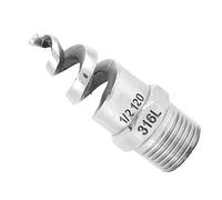 Spiral Nozzle, Male Wire Nozzle, Stainless Steel Dust Removal Fire Fighting for Exhaust Wash Gas Cooling (G1/2 DN15)